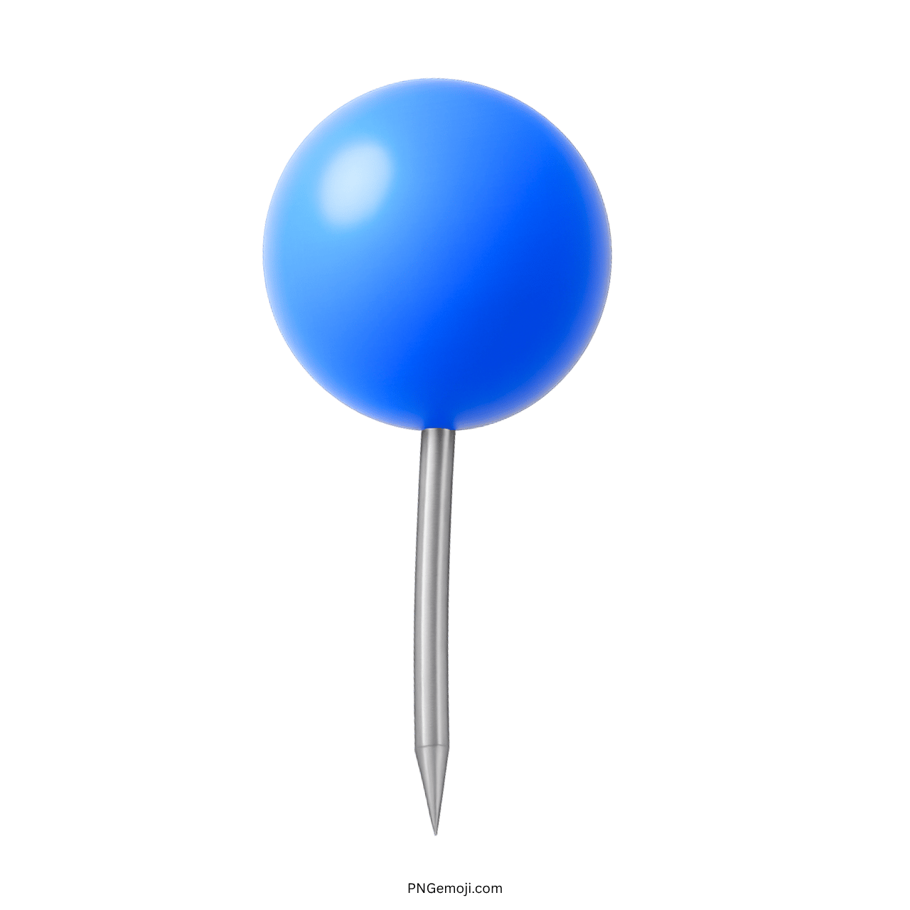 3D blue location pin emoji icon PNG with transparent background for map markers