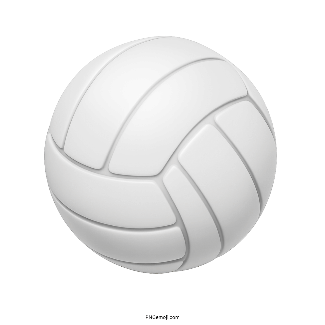 volleyball-emoji-3d-white-ball-green-background