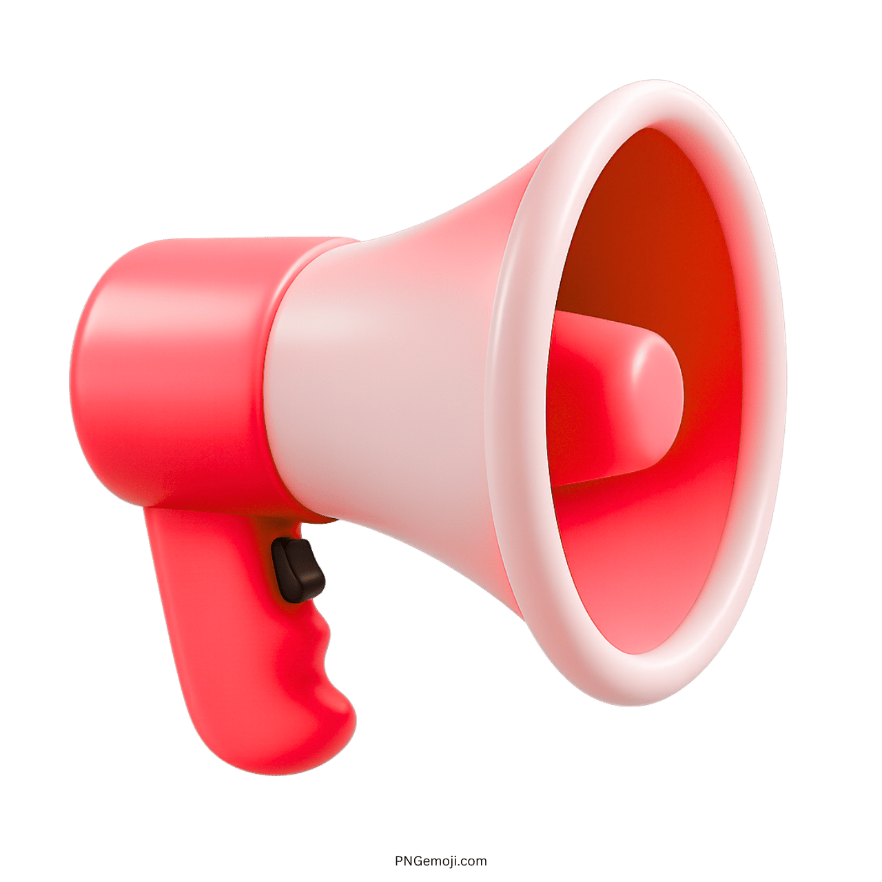 Red loudspeaker emoji icon for urgent alerts, warnings, and emergency public messages