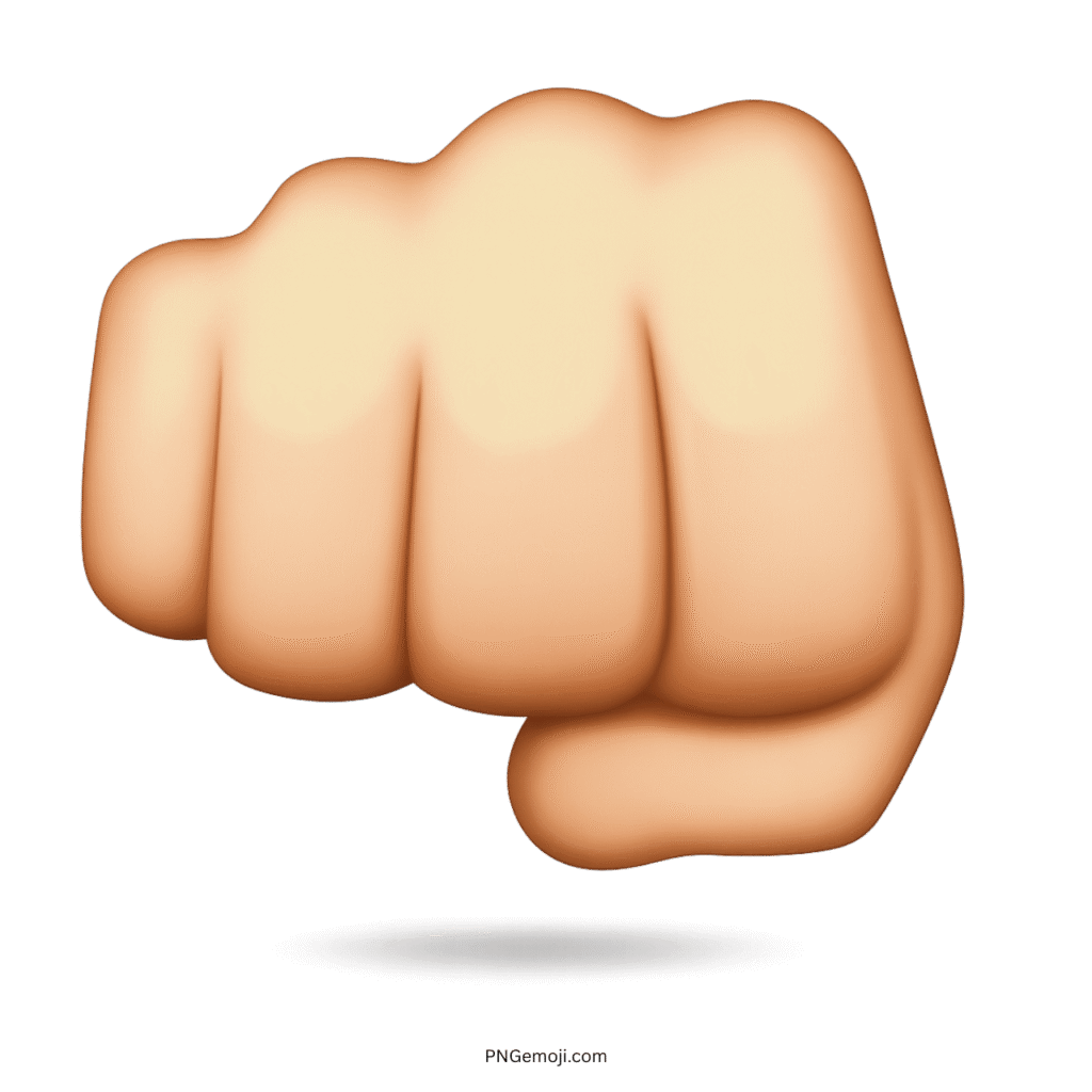 Skin tone mukka hand emoji fist symbol showing unity, strength, confidence, and digital communication.